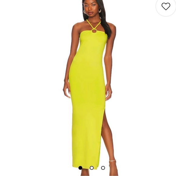 Simon Miller Stretch Forro Dress in Kiwi - Picture 1 of 5